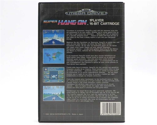 Super Hang-On - Komplet I Æske - Sega Mega Drive Spil (B Grade) (Genbrug)